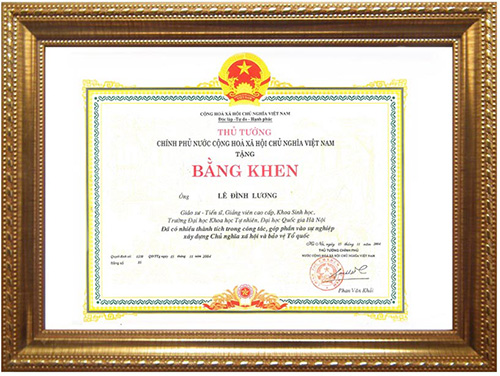 Bằng khen của thủ tướng